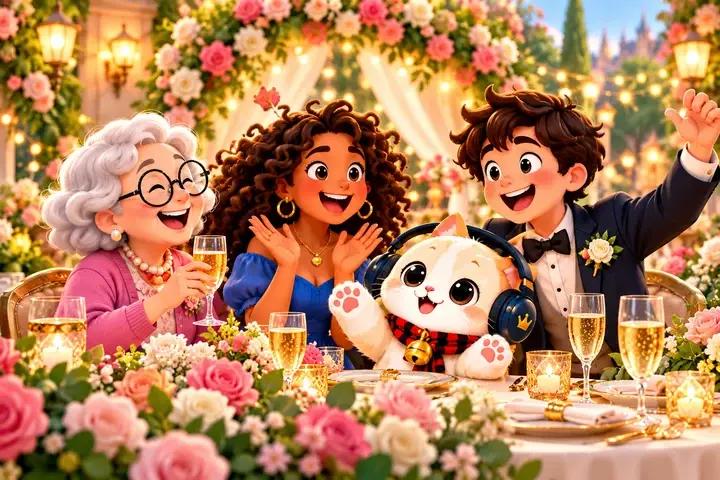 A family garden celebration